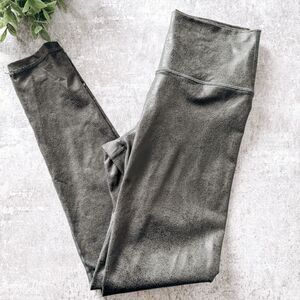 Aerie Offline Green Coated High Waist Legging Size Small